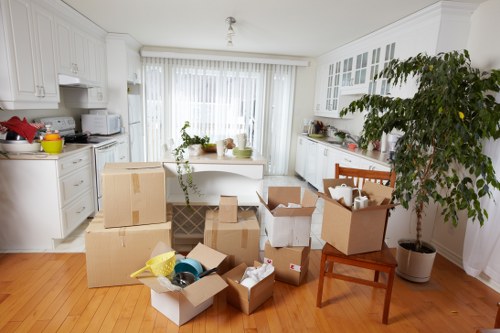 Professional packing supplies arranged for a house or flat in Ruislip