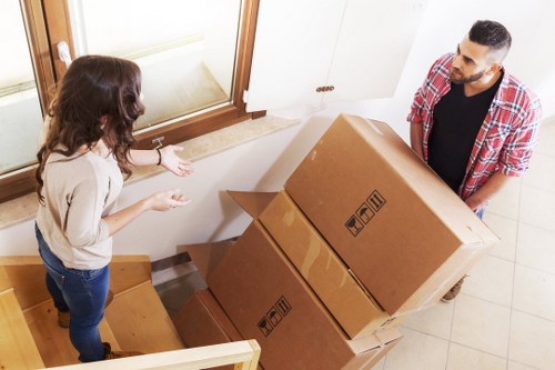 Packing and loading household items for a move in Ruislip