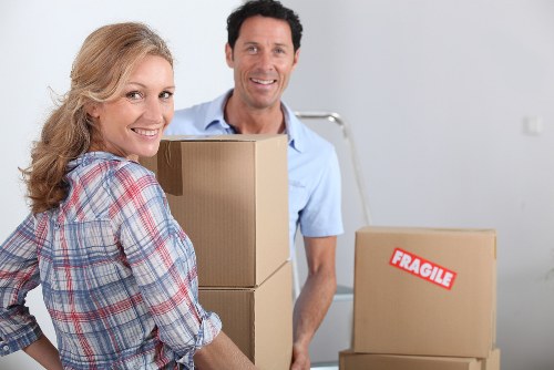 Local moving truck helping with furniture transport in Ruislip